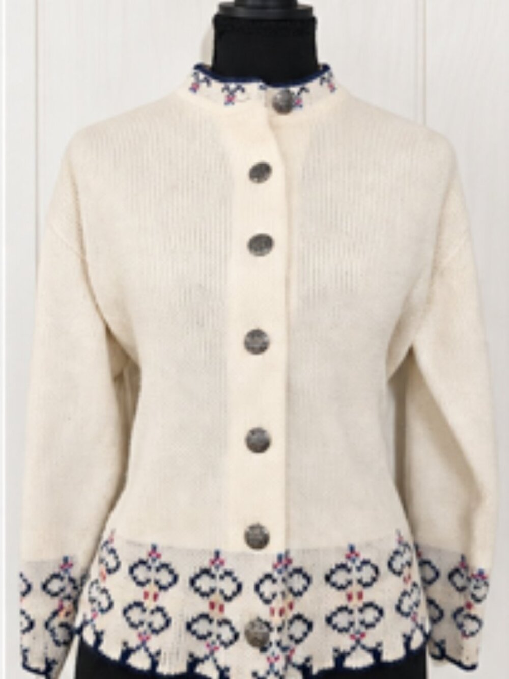 Vintage Jersild Nordic Knit Cardigan Sweater